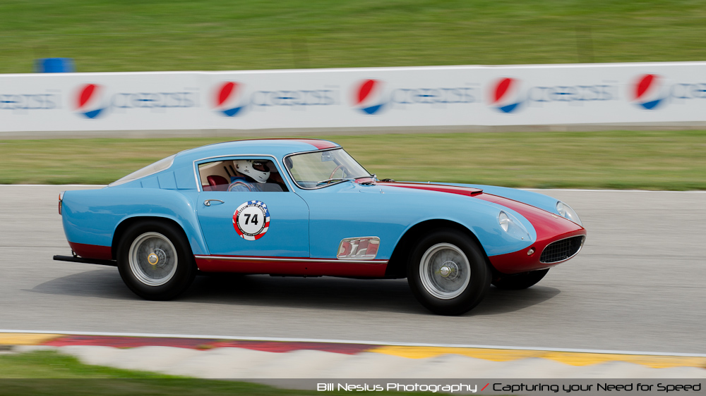 1958 Ferrari 250 GT at Road America, Elkhart Lake, WI, turn 7 / DSC_2504