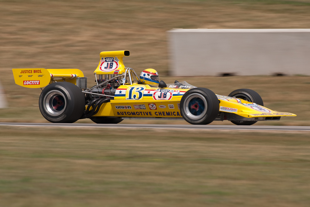Seb Coppola driving a 1970 Lola T192(F5000) in turn 13 Road America, Elkhart Lake, WI  ~  DSC_0431