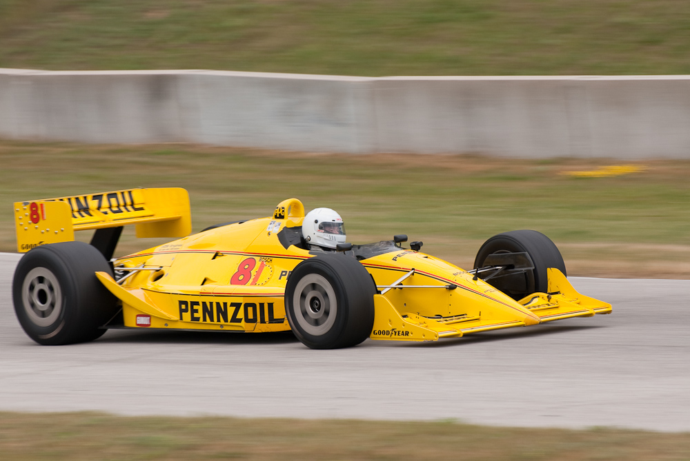 Michael Bernhardt driving a 1992 Lola in turn 13 Road America, Elkhart Lake, WI   ~  DSC_0513