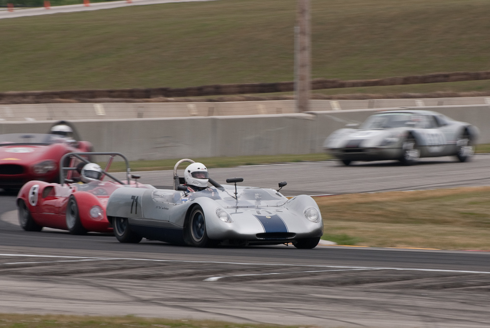 RP vonBuedingen driving a 1964 Lotus 23B in turn 8 Road America, Elkhart Lake, WI  ~  DSC_0638