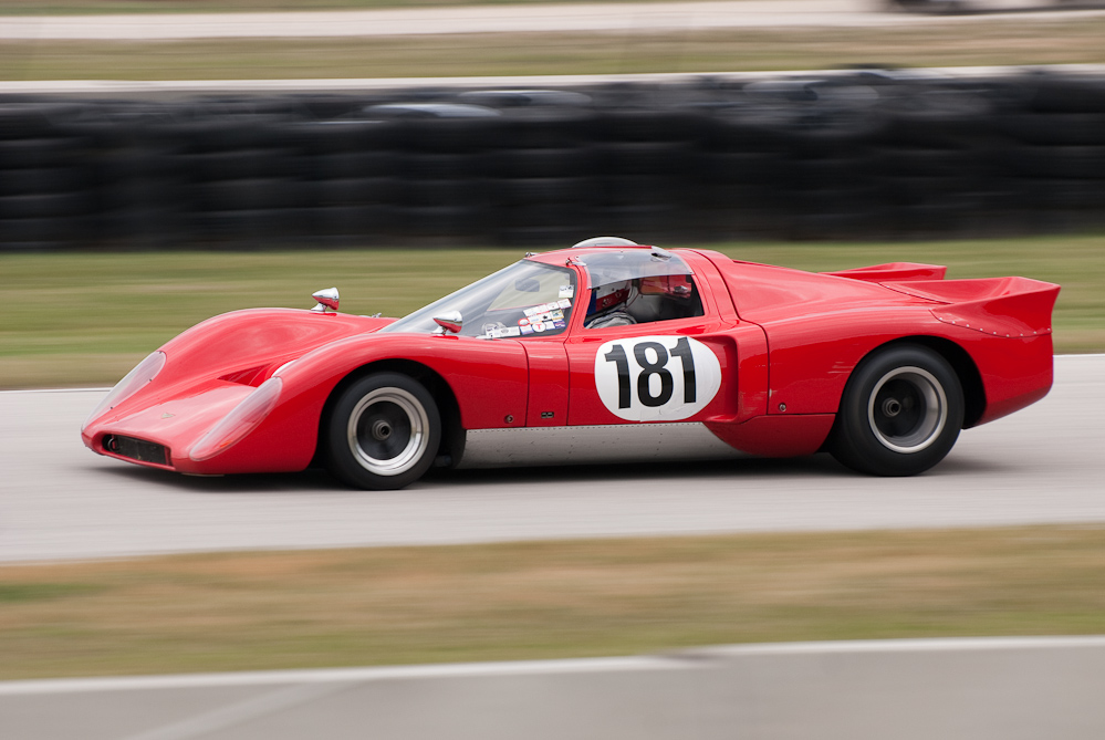Gray Gregory driving a 1970 Chevron B16 in turn 7 Road America, Elkhart Lake, WI  ~  DSC_9927