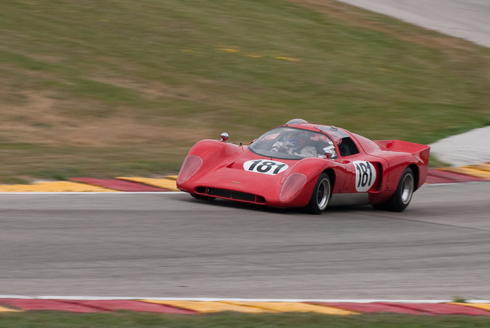 Gray Gregory driving a 1970 Chevron B16 in turn 7 Road America, Elkhart Lake, WI  ~  DSC_9990