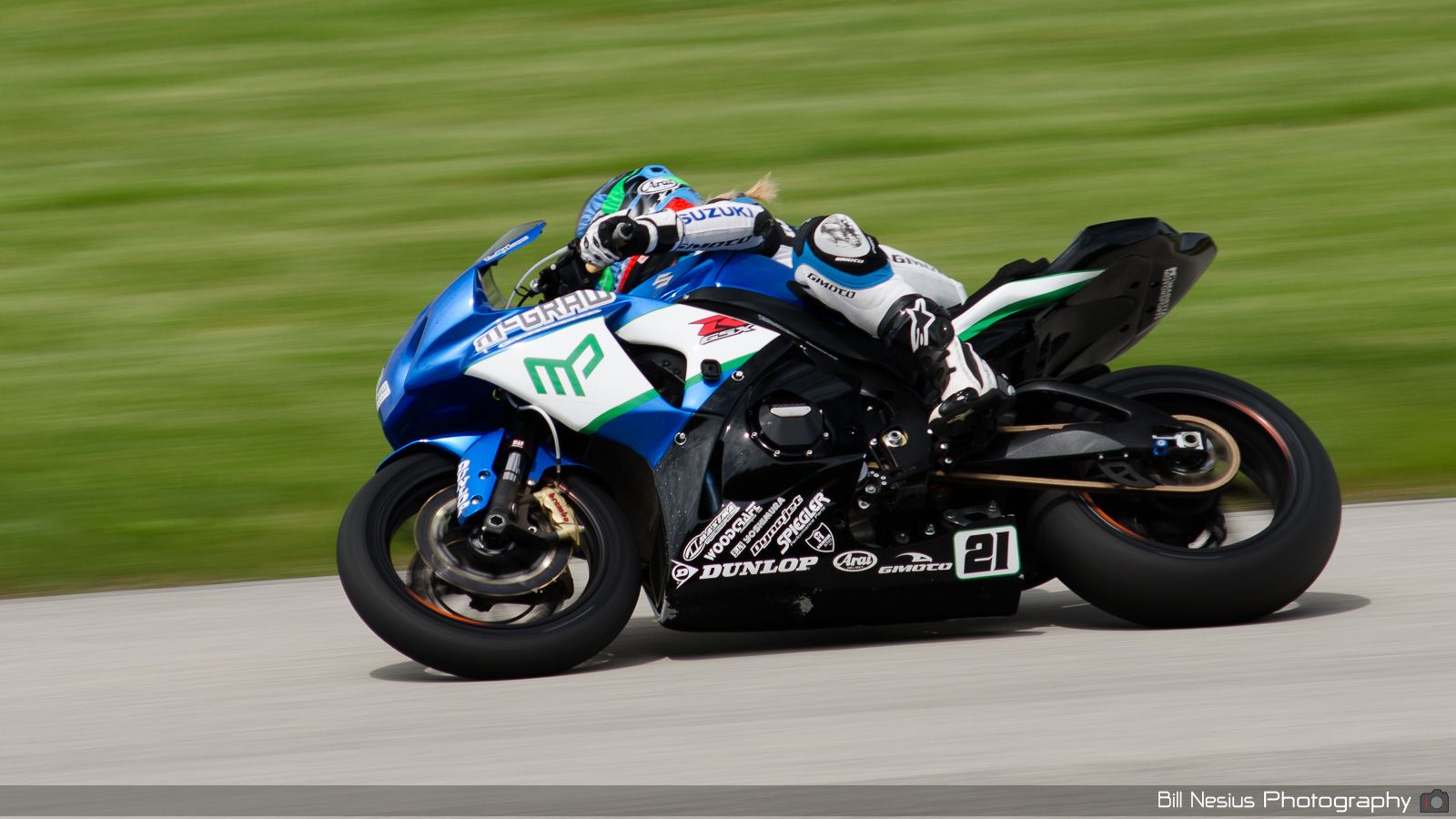 Elana Myers #21 Suzuki GSXR1100 at Road America T9 / DSC_0845 / 4