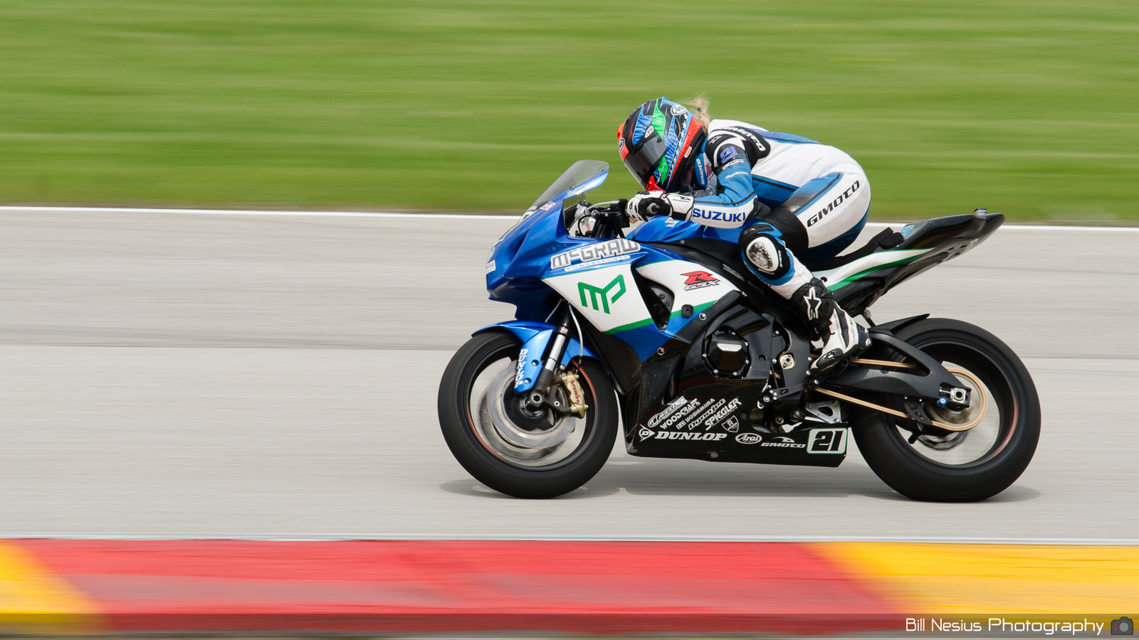 Elana Myers #21 Suzuki GSXR1100 at Road America T7 / DSC_1351 / 4