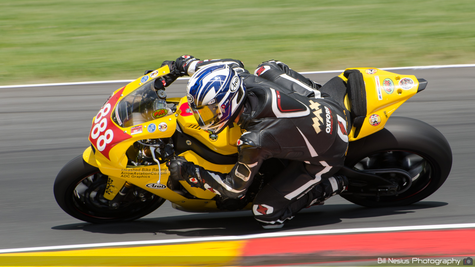 Max Flinders on the No.888 Thrashed Bike Racing Yamaha in turn 6 / DSC_4632 / 3