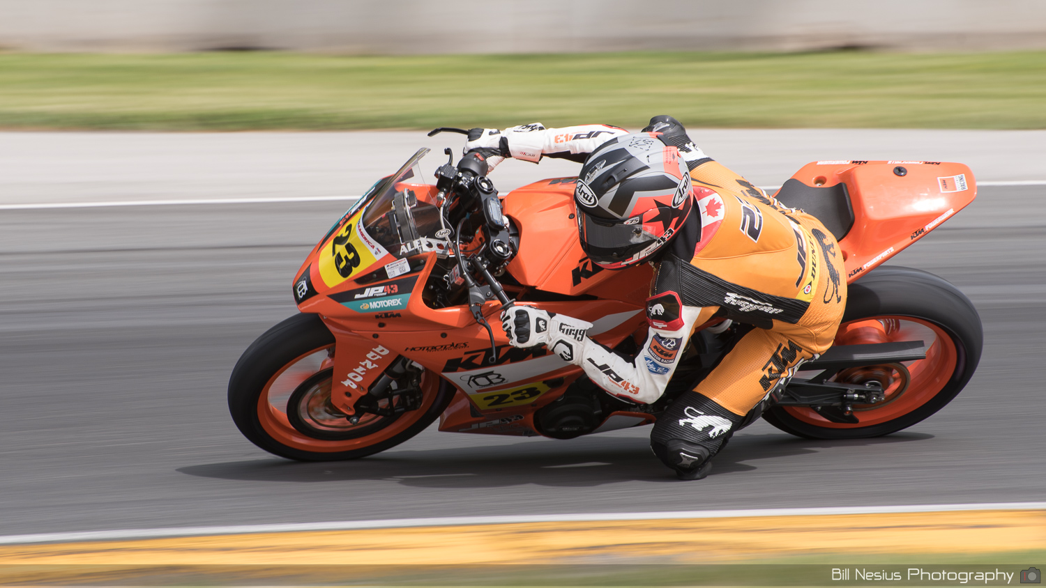 Alex Dumas on the Number 23 Orange Brigade JP43 Training KTM RC-390 - Junior Cup ~ DSC_2180 ~ 4
