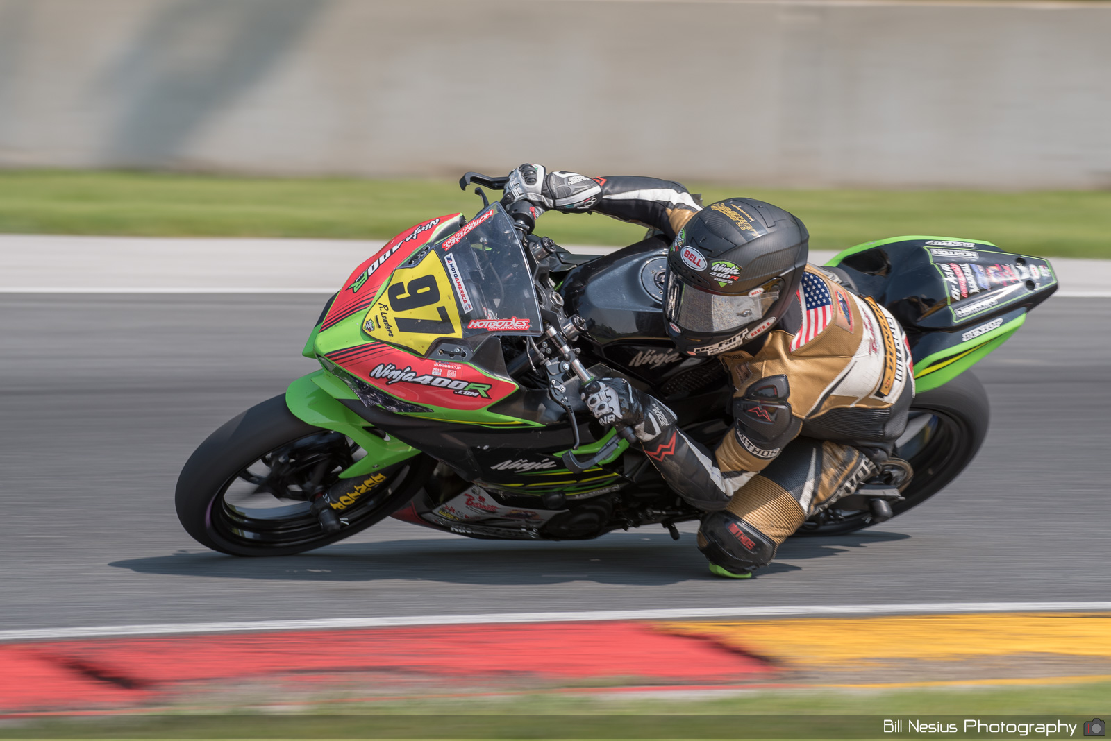 Rocco Landers on the Number 97 Norton Motorsports Kawasaki Ninja 400 / DSC_6731 / 4