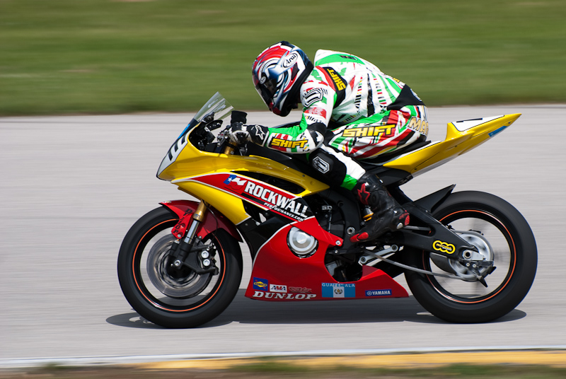 Marcos Reichert, No. 111 on the Rockwall Performance Yamaha YZF-R6 in turn 7, Road America, Elkhart Lake, WI