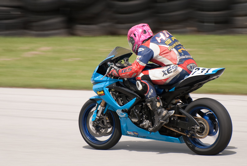 Shawn Hill, No. 231 on the SRH Plumbing Inc Suzuki GSX-R600 in turn 7, Road America, Elkhart Lake, WI
