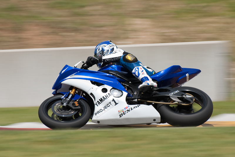Dane Westby, No. 2 Project 1 Atlanta Yamaha YZF-R6 in turn 7, Road America, Elkhart Lake, WI