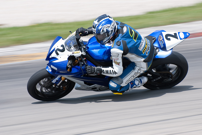 Dane Westby, No. 2 Project 1 Atlanta Yamaha YZF-R6 in turn 6, Road America, Elkhart Lake, WI