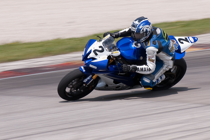 Dane Westby, No. 2 Project 1 Atlanta Yamaha YZF-R6 in turn 6, Road America, Elkhart Lake, WI
