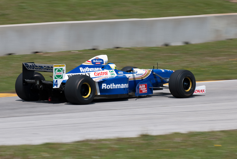 1997 Williams FW19 car# 14 driven by Earl Goddard in turn 13 at Road America, Elkhart Lake, WI