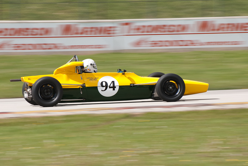 1972 Titan Mk6B car# 17 driven by Kevin Smith in turn 13 at Road America, Elkhart Lake, WI