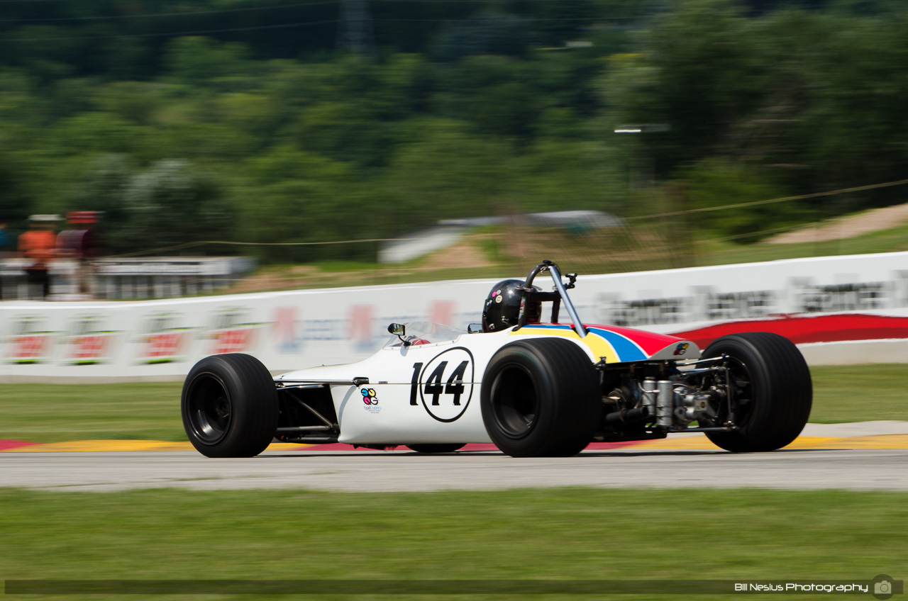 1997 Lola T97/20 #144 driven by Joel Quadracci. Road America, Elkhart Lake, WI. Turn 7 / DSC_0439