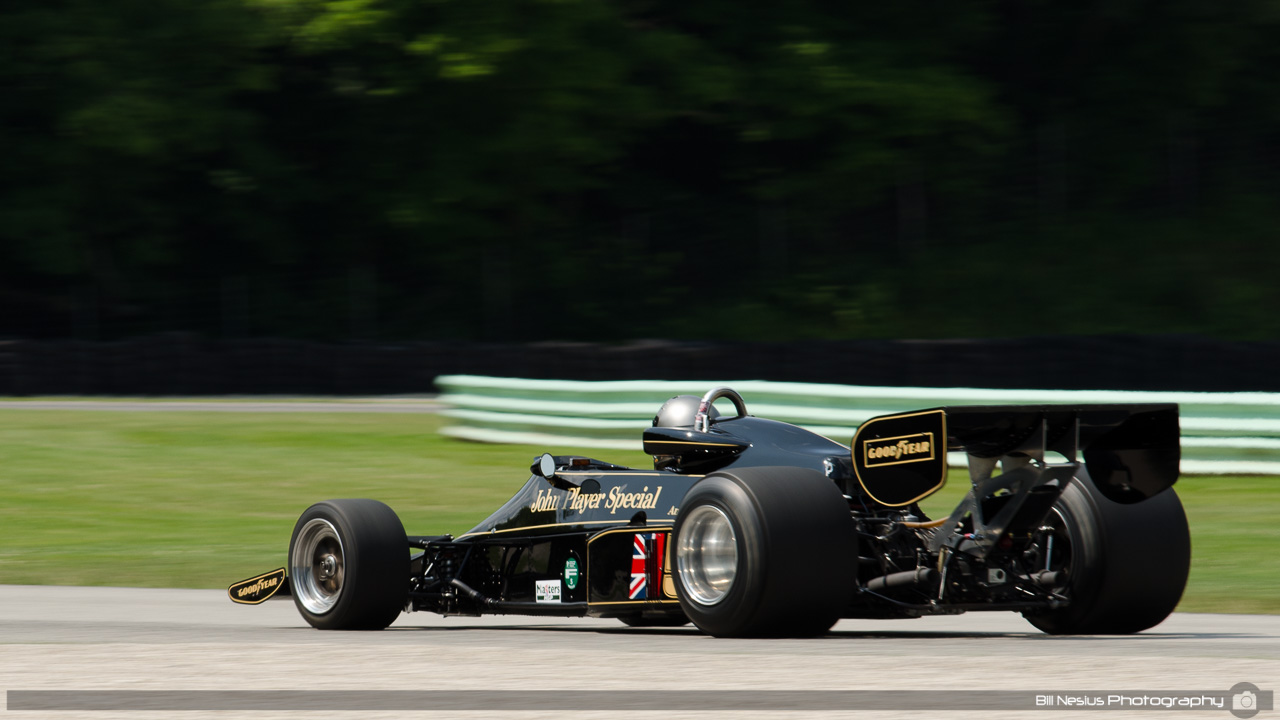 1976 Lotus 77 #5 driven by Chris Locke. Road America, Elkhart Lake, WI. Turn 9 / DSC_0495