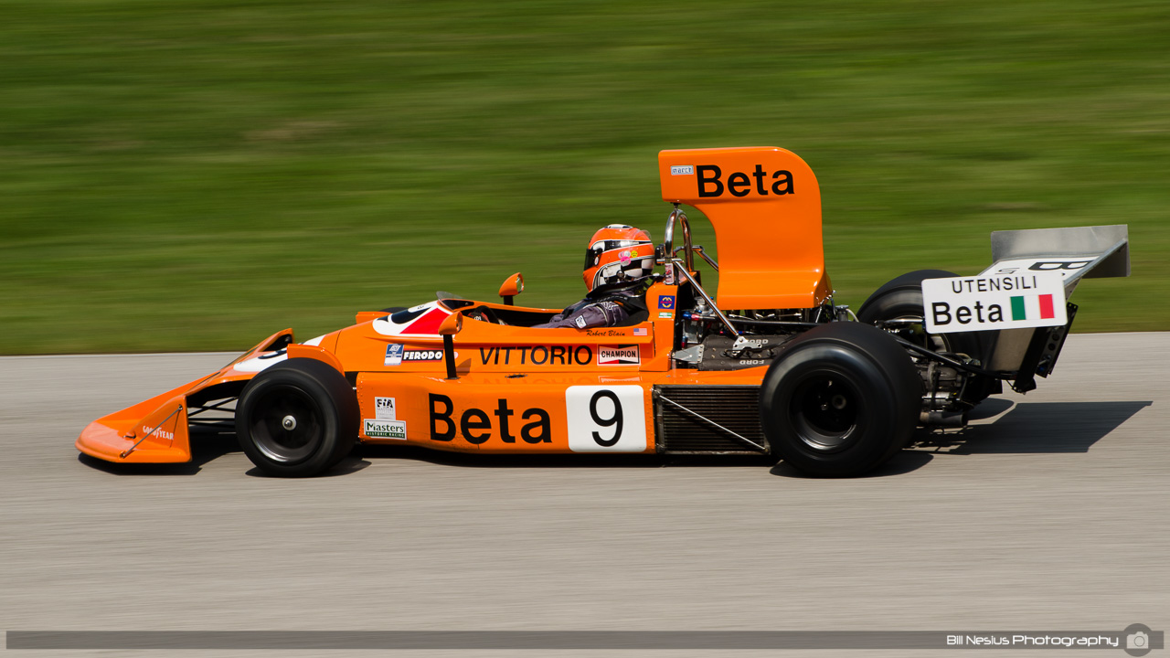1975 March 751 #9 driven by Robert Blain at Road America, Elkhart Lake, WI. Turn 9 / DSC_0613