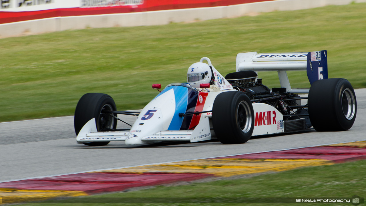 1987 March 87B #5 driven by Jerry Kehoe. Road America, Elkhart Lake, WI. Turn 7 / DSC_0714