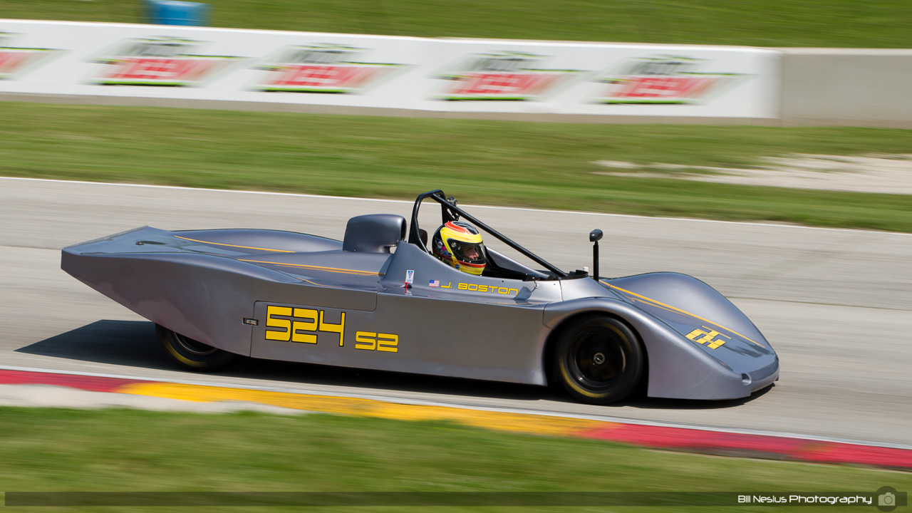 1990 Lola T90 #524 driven by Jeff Boston. Road America, Elkhart Lake, WI. Turn 7 / DSC_1475
