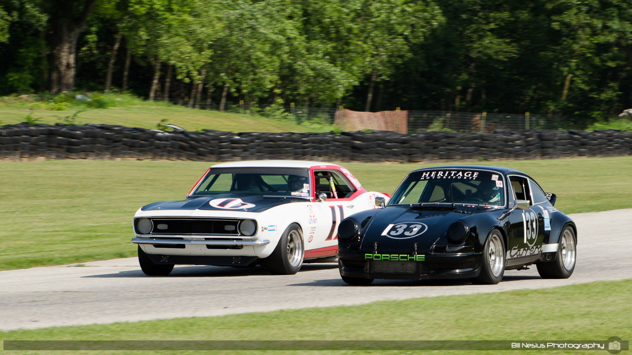 1972 Porsche 911 RS #133 Driven by Chris Nussbaum. Road America, Elkhart Lake, WI. Turn 7 / DSC_9780