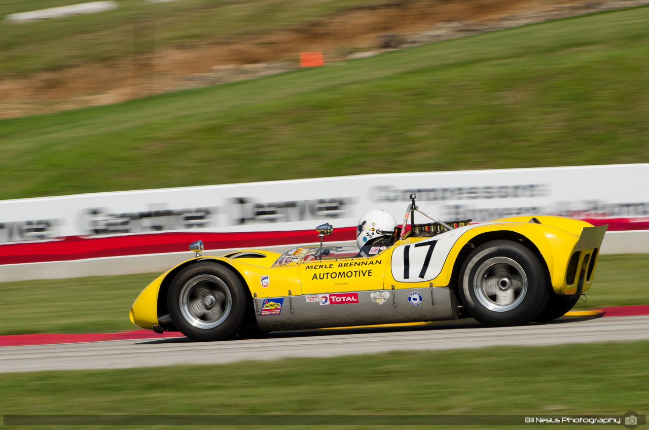 1965 Genie Mk 10B #17 driven by A.C. D'Augustine. Road America, Elkhart Lake, WI. Turn 7 / DSC_9976