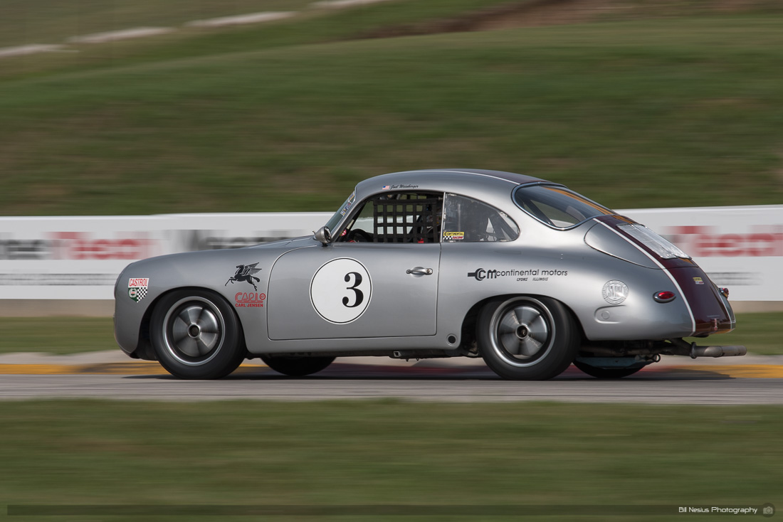 Porsche 356 #3 driven by Joel Weinberger in turn 7 ~ DSC_3439