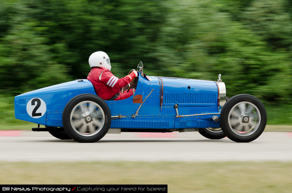 DSC_6747 / 1926 Bugatti Type 37A driven by Dennis M Holloway in turn 3. Blackhawk Farms Raceway