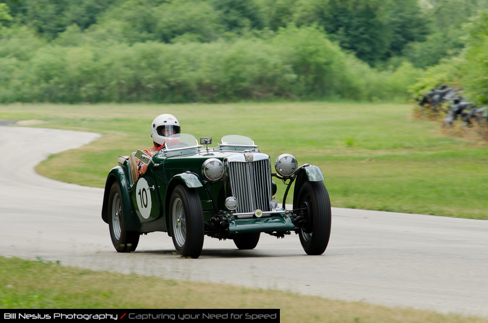 DSC_6819 / 1947 MG TC driven by William Lane in turn 2-3. Blackhawk Farms Raceway