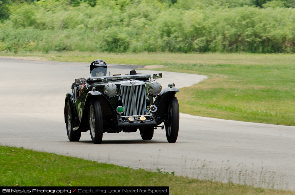 DSC_6821 / 1949 MG TC driven by Tom Moore in turn 2-3. Blackhawk Farms Raceway
