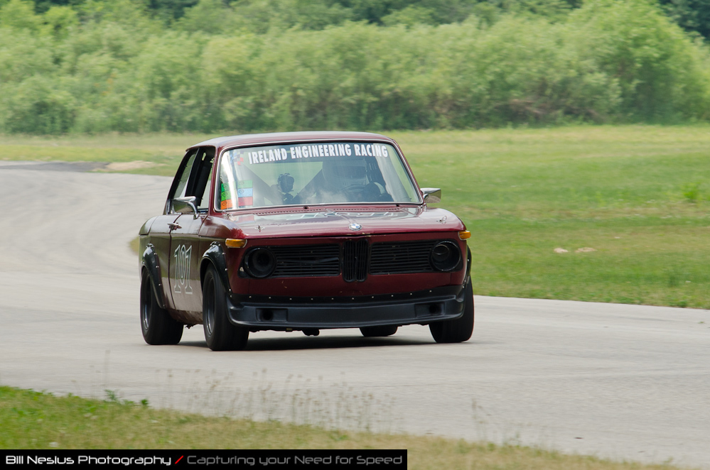 DSC_6879 / 1972 BMW 2002 driven by Barry Davisson in turn 2-3. Blackhawk Farms Raceway