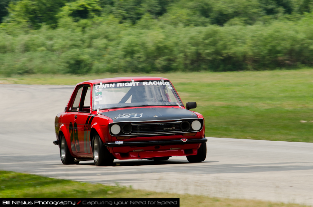 DSC_7010 / 1970 Datsun 510 driven by Donald Eichelberger in turn 2-3. Blackhawk Farms Raceway