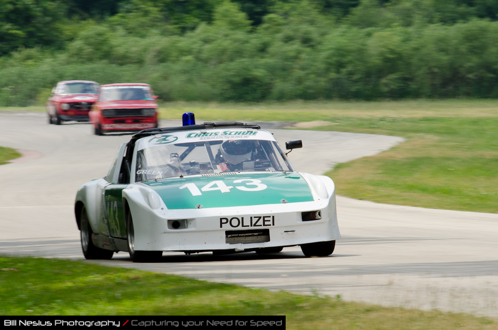 DSC_7057 / 1971 Porsche 914-6 driven by Timothy Green in turn 2-3. Blackhawk Farms Raceway