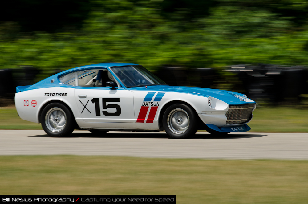 DSC_7090 / 1978 Datsun 280Z Car No 5, driven by Joe Tessmer in turn 3. Blackhawk Farms Raceway