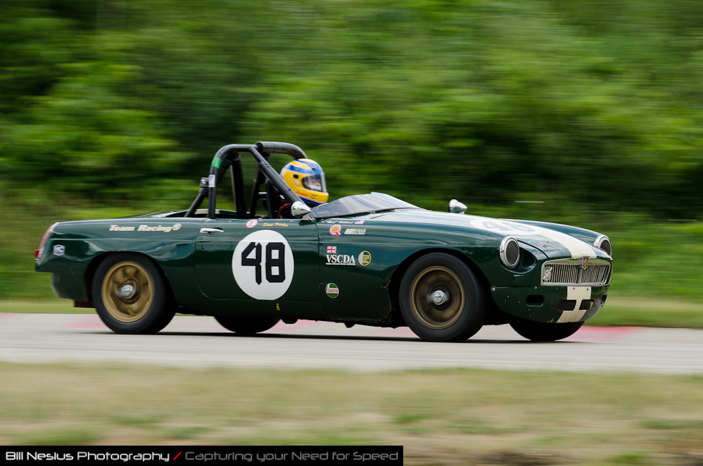DSC_7289 / 1964 MG B driven by David Teicher in turn 3. Blackhawk Farms Raceway