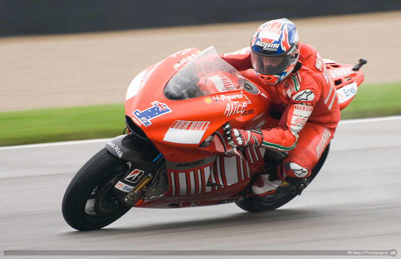 Casey Stoner on the #1 Ducati Desmosedici GP8