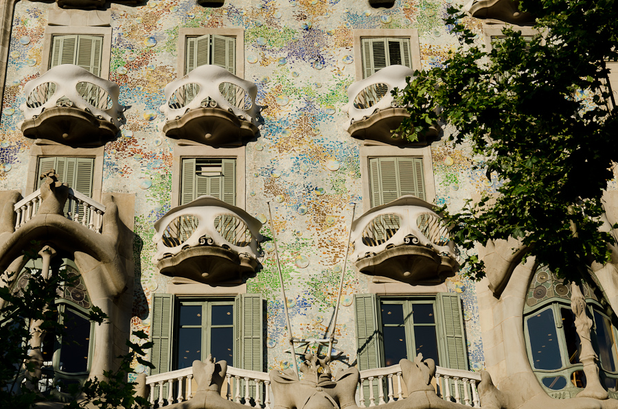 Casa Batllo a modernist building designed by Antoni Gaudí / DSC_3640