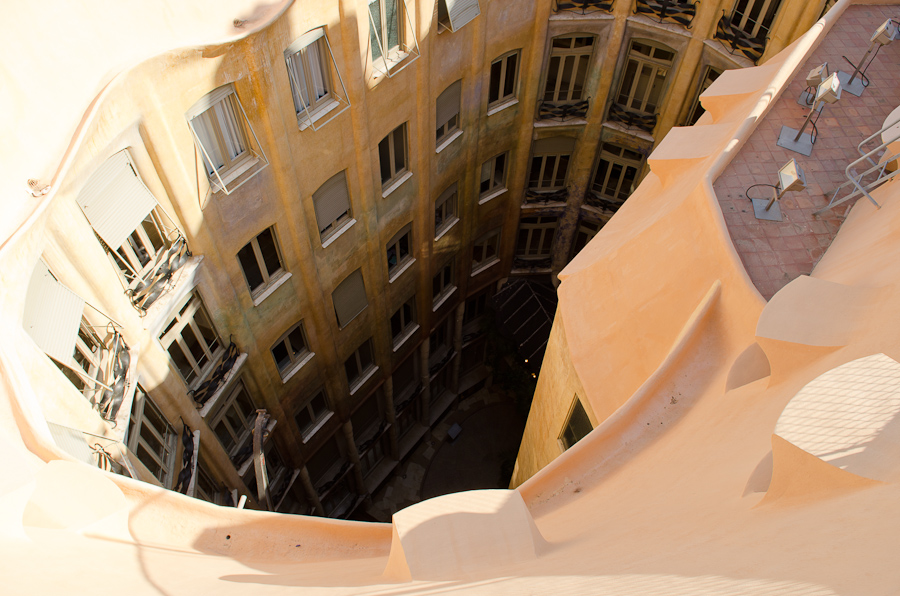 Casa Mila better known as La Pedrera designed by Antoni Gaudí / DSC_3705