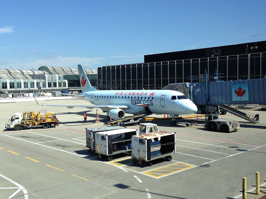 iPhone pic - At the airport ready to head to Spain via Toronto. / IMG_0840