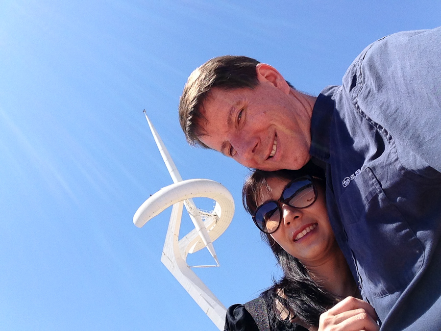 iphone pic - Olympic Flame by Santiago Calatrava  / IMG_0863