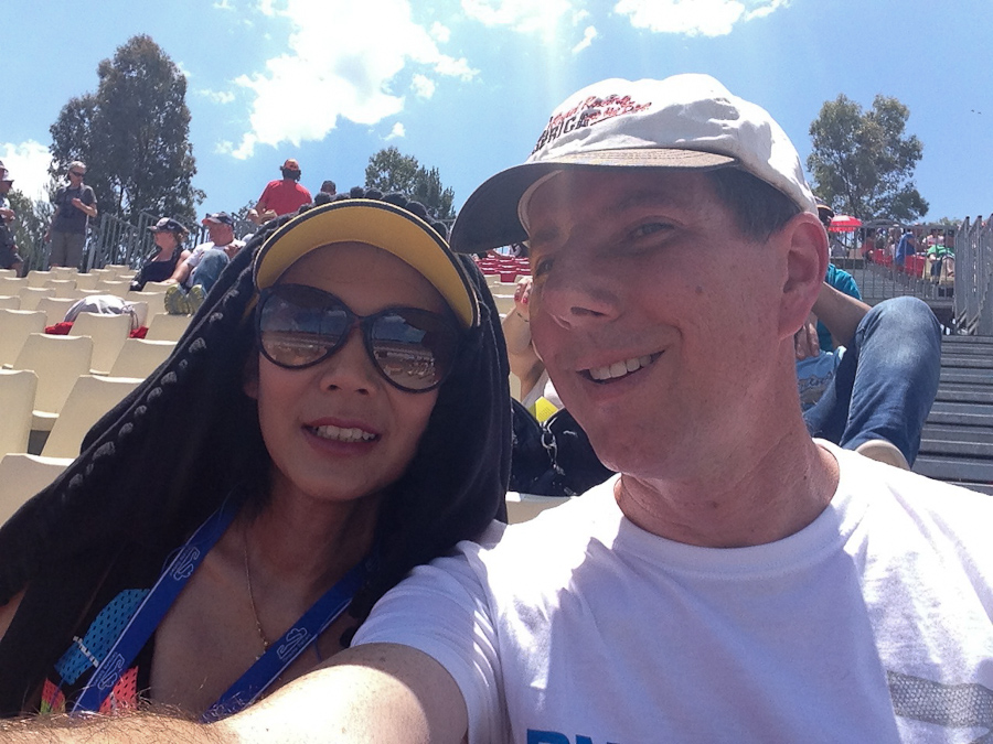 iPhone pic - at the track on race day / IMG_0997